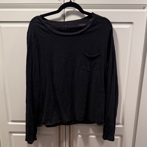 Madewell Tops - Madewell Black Long Sleeve Women's Top Sz XL